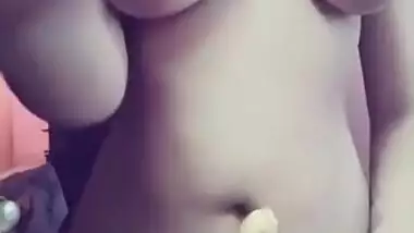 Exclusive- Horny Indian Girl Play With Her Big Boobs