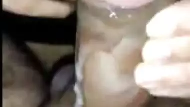 Hot Punjabi Bhabhi giving blowjob