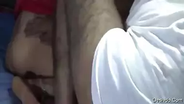 Indian Aunty cleaning pussy and then fucked by husband