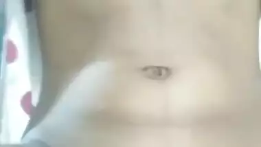 Cute Village Girl Fingering her Hairy Pussy