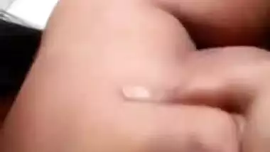 Man impatiently waits for a video call to see Indian wife's tits