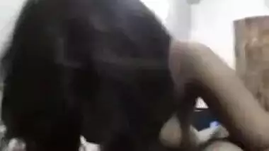 Mumbai hot college girl in a sucking action