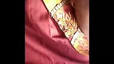 Desi girl near boobs side view