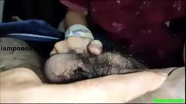 Indian wife gives the best blowjob to her husband