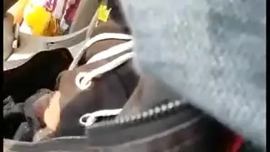 Paki college girl blowjob to her boyfriend in car