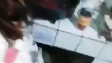 Asian maid kitchen XXX