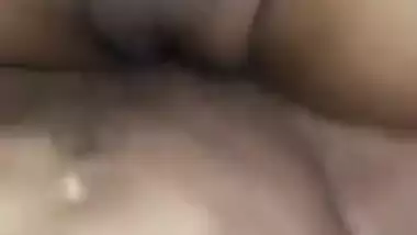 Desi Bhabhi hides boobs in bra during hot XXX banging on the couch
