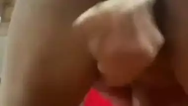 Ex-girlfriend dildo fucking horny pussy on video call