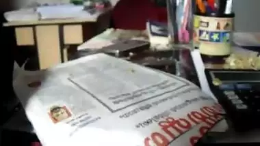 Getting naughty with female colleague in office