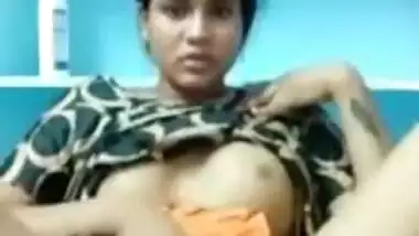 Cheating Malayali wife naked fingering video call with BF