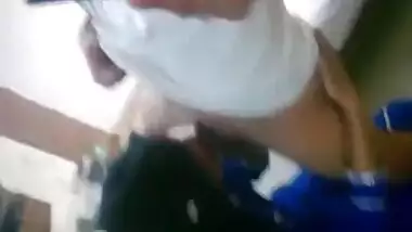 Indian Blue Dress Blowjob her Boyfriend