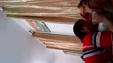Sucking the big boobs of the Mallu aunty