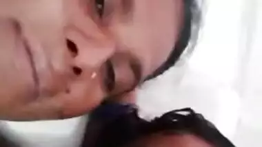 Amateur cameraman films naked wife and himself lying on the bed