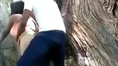 Beautiful collage lover fucking outdoor