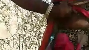 Indian Adivasi girl showcasing her private body parts