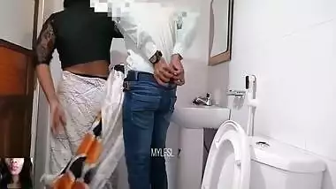 Quick Fucking My Secretary In The Office Bathroom