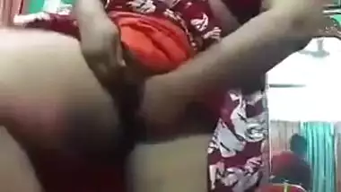 Unsatisfied Married Bhabi Showing Her BigAss And Pussy For Husband