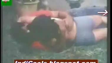 Hot indian couple having sex on the grass