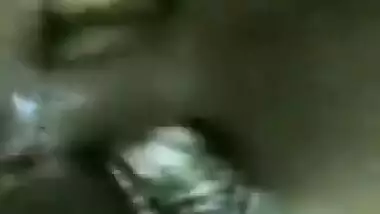 Hot Indian girl with monstrous jugs rides at her home 