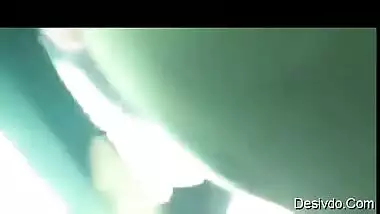 Hot aunty showing tits in train