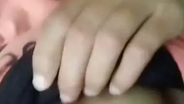 Cute girlfriend perky nipples showing viral selfie