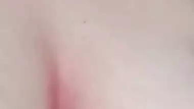 Chubby girl wears bra and new dresses before nude