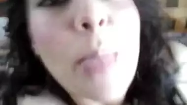 Cute Indian babe giving blowjob and pussy sucked by BF