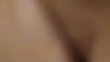 Hot MMS clip of Desi babe getting her shaved XXX slit drilled hard