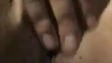 Hot babe showing her juicy pussy