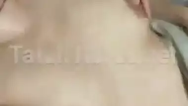 Boyfriend Pressing GF boobs Nude