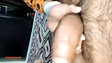 Innocent Teen Newly Married girl giving hand job to her husband in Hindi Audio