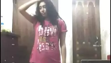 Bengali girl after bath changing