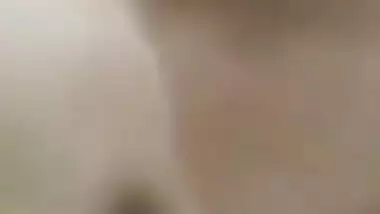 Suit girl making video for lover