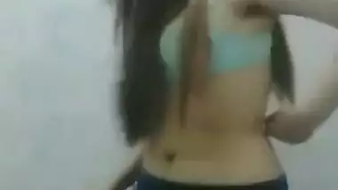 Beautiful desi girl stripping her clothes