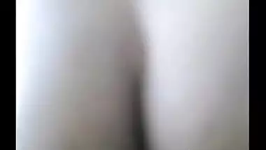 Busty teen making her nude selfie video