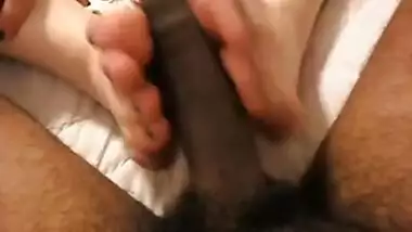 Getting a Footjob with Cumshot
