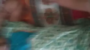 Dehati Lovers Romancing In Bed Selfie Video