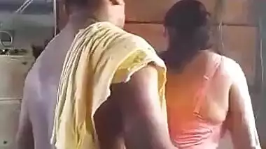 Fucking His Wife While She Working in Kitchen…Standing Fuck From Behind