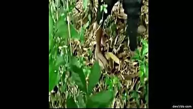 Indian College Student with Classmate in Jungle Mms Desi Sex Outdoors Girl Sex