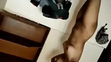 Sexy girl gives an Indian blowjob to her BF