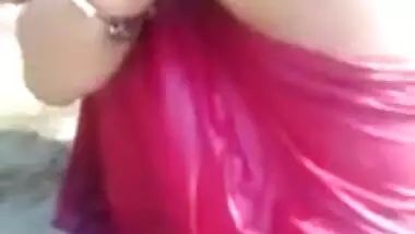 Recording village chachi secretly while bathing