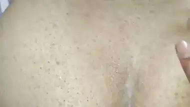 Man bangs a young big ass lady and cums on her