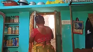 Desi Boudi Changing Dress