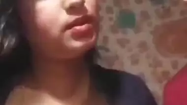 Desi horny cute wife with hubby in a live tango show