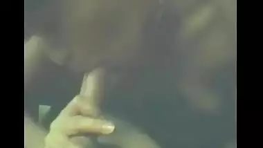 Desi bhabhi giving an amazing blowjob to her horny husband