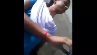 Teen college girl making her hot selfie with lover