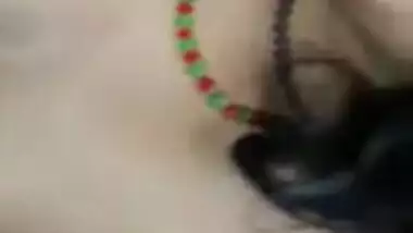 Newly Married Desi Bhabi with perky nips fingered & exposed by hubby