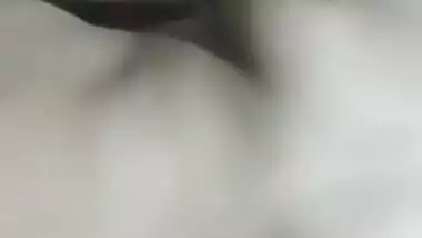 Sexy girl showing her tight boobs and little hairy pussy