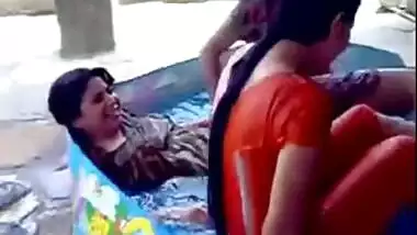 Hot girls bathing in tub