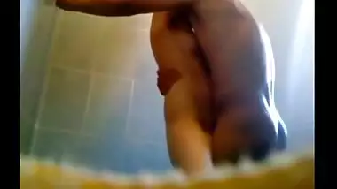 Indian shower sex scandals hot maid fucked by owner